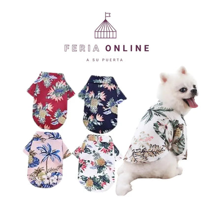 Camisa Hawallana Para Mascota
