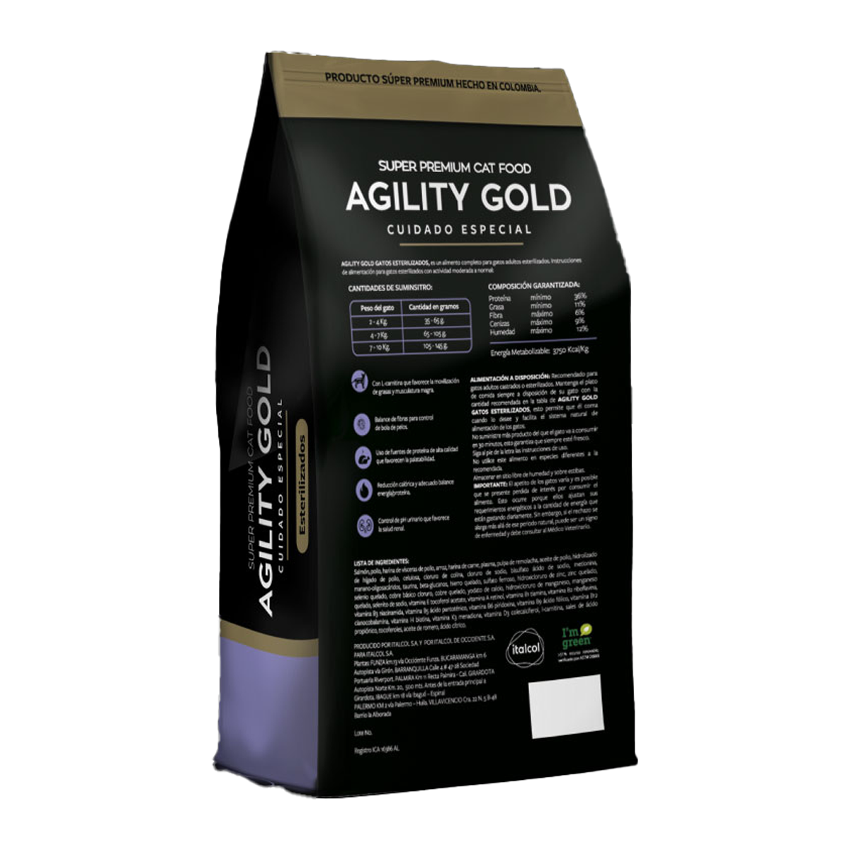 Agility Gold Concentrado para Gatos Esterilizados