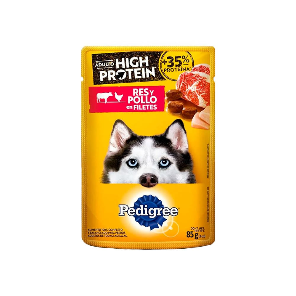 Alimento Húmedo Pedigree High Protein Adulto