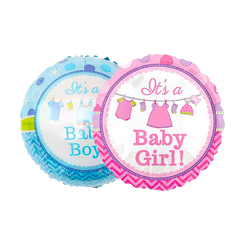 Globos Metalizados Baby Boy y Baby Girl