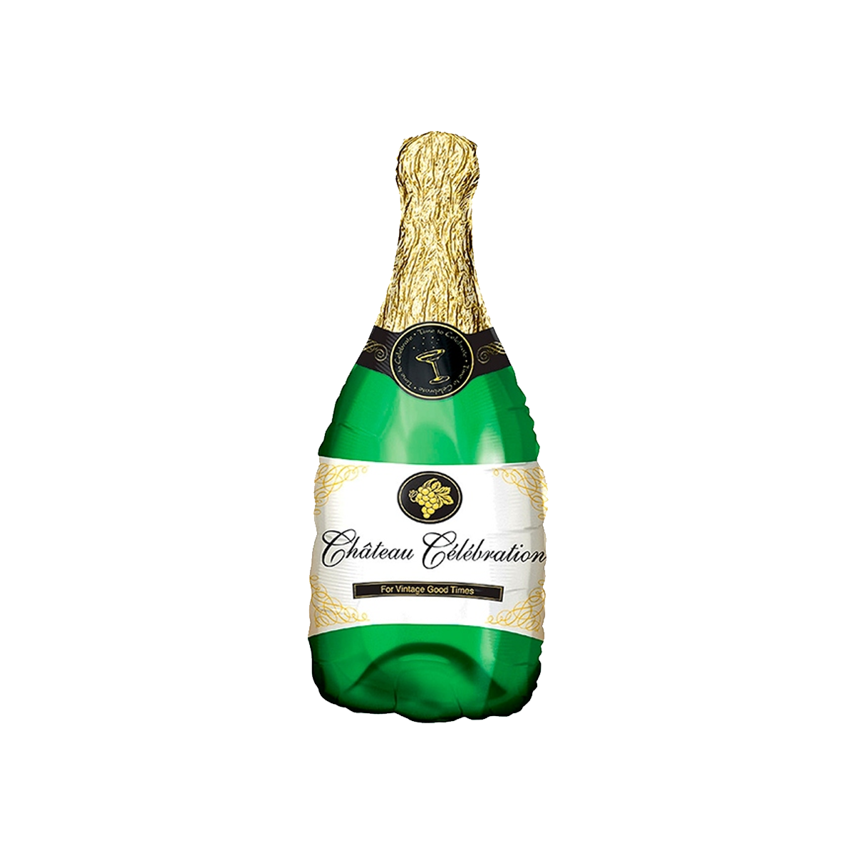 Globo Metalizado Botella Champagne