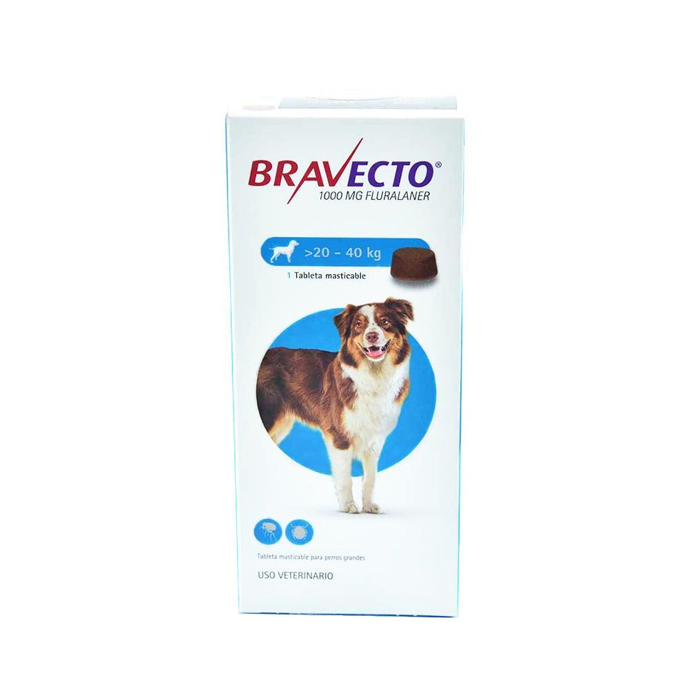 Bravecto Tableta Masticable - Antipulgas y Antigarrapatas