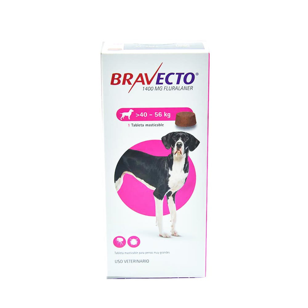 Bravecto Tableta Masticable - Antipulgas y Antigarrapatas