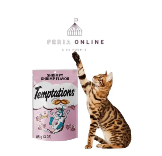 Snack para Gatos Temptations Camarones