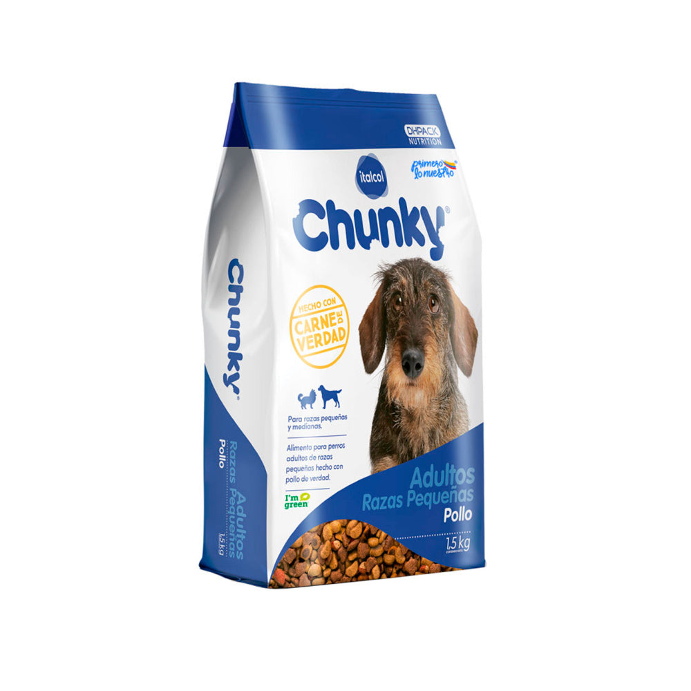 Chunky Perros Adultos de Razas Pequeñas Pollo y Arroz