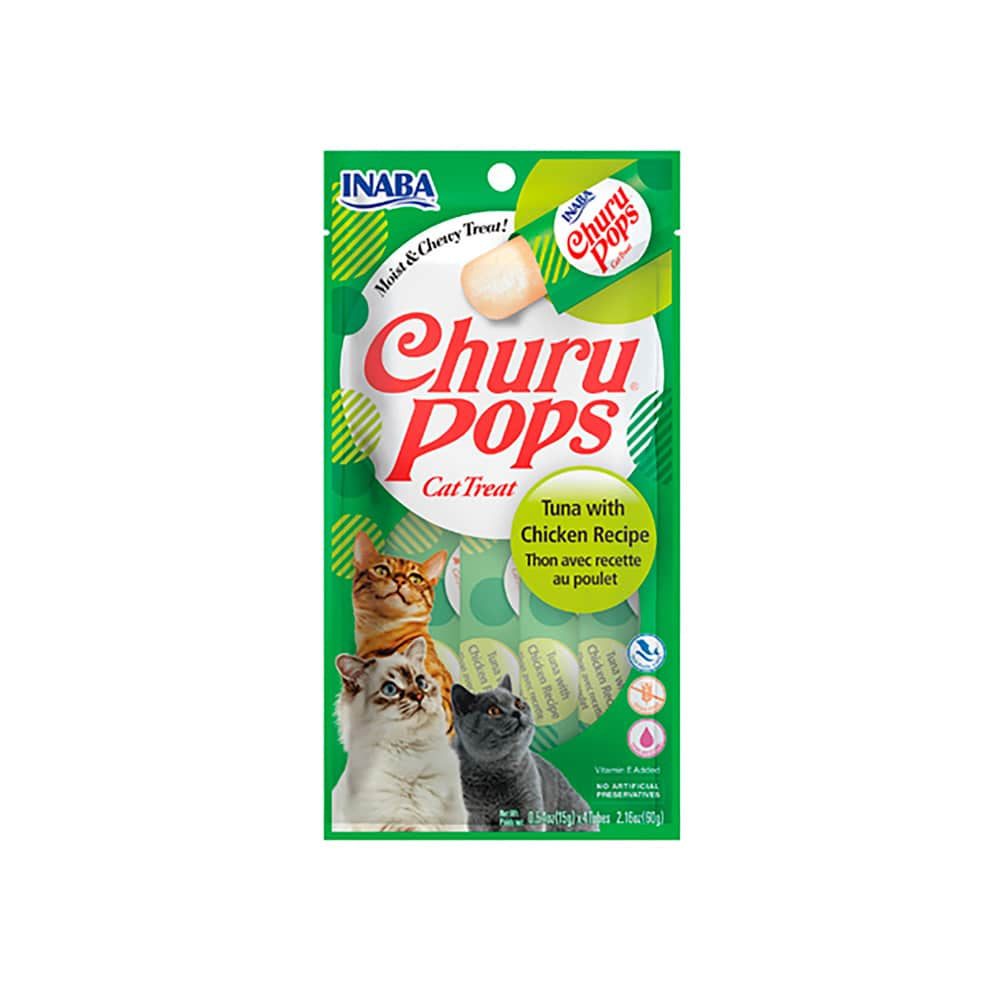 Churu Pops Snacks Atún con Pollo x4