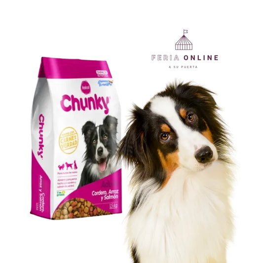 Chunky Perros Adultos Cordero, Arroz y Salmón