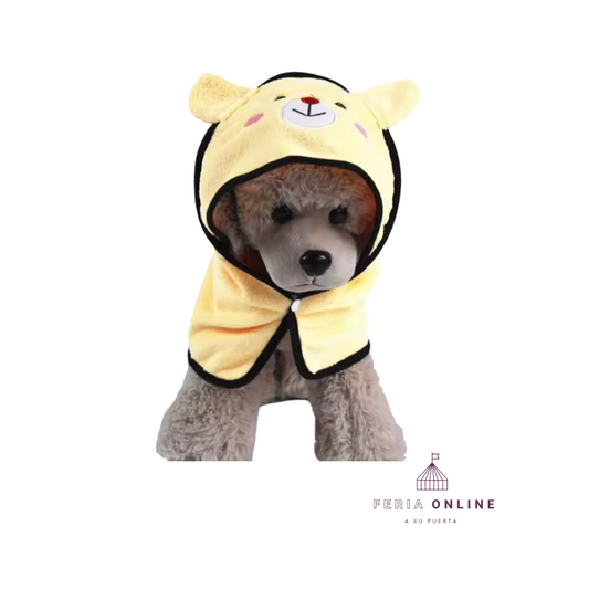 Toalla Salida de Baño Mascotas