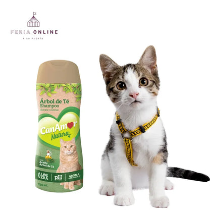 Shampoo Para Gato Canamor Árbol De Té - 230 Ml