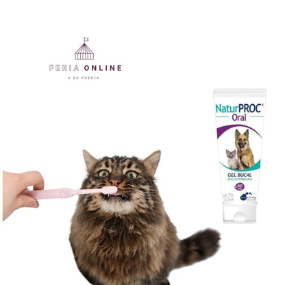 Naturproc Limpieza Dental Perros Y Gatos En Gel Sabor Miel 60 ML