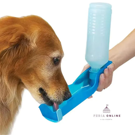 Dispensador Portátil de Agua 500ml Para Mascotas