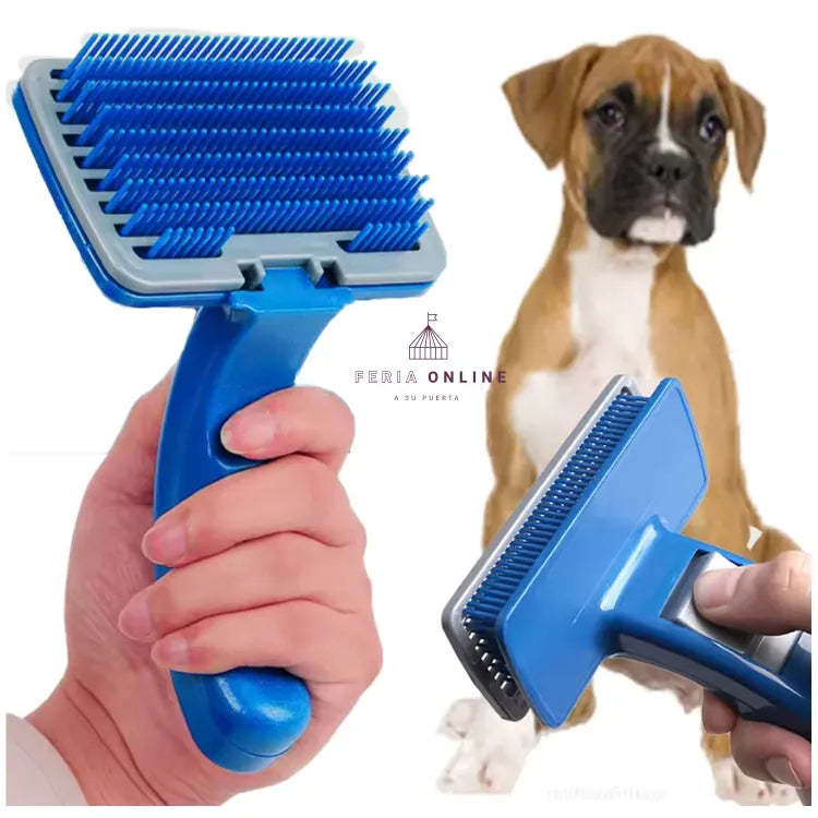 Cepillo Para Mascotas con Expulsor Automático