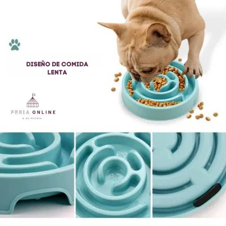 Comedero Lento Laberinto Para Mascotas