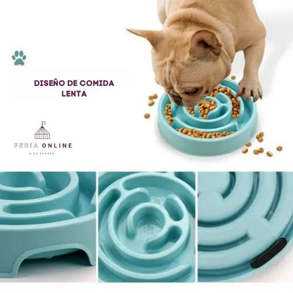 Comedero Lento Laberinto Para Mascotas