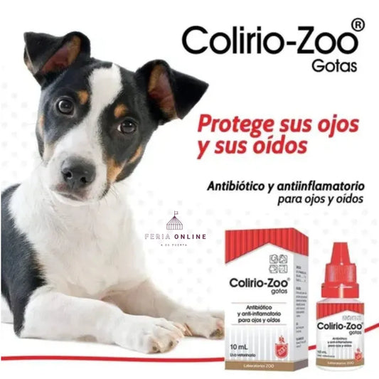 Colirio-Zoo - Antibiótico y Antiinflamatorio para Ojos y oidos