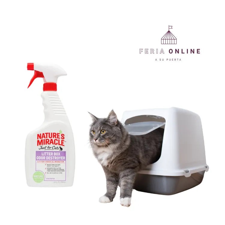 Nature Miracle Spray Destructor de Olor Caja Arenera