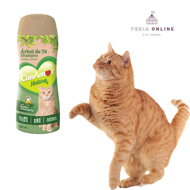 Shampoo Para Gato Canamor Árbol De Té - 230 Ml