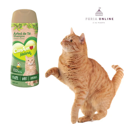 Shampoo Para Gato Canamor Árbol De Té - 230 Ml