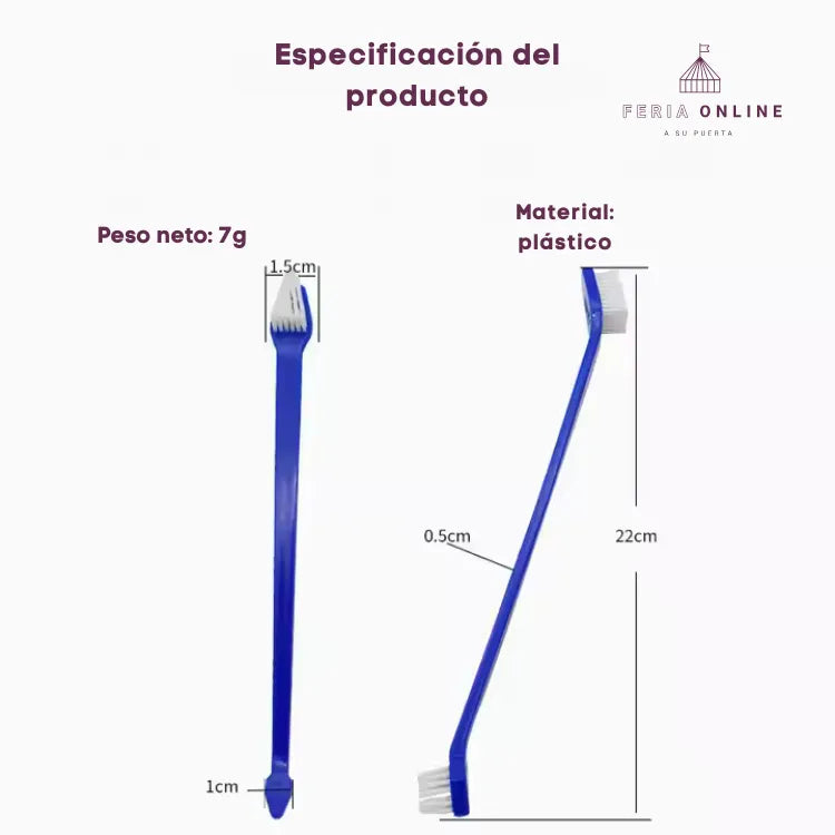 Cepillo De Dientes Para Mascotas Set 2PC, 22CM