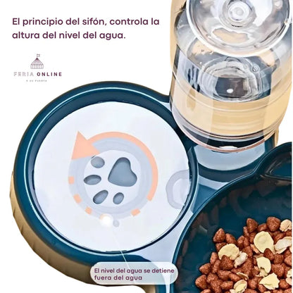 COMEDOR DISPENSADOR DE AGUA DOBLE