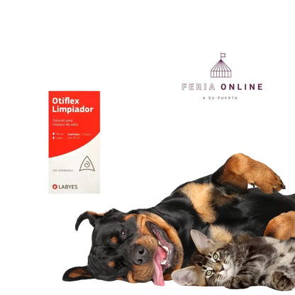 Limpiador De Oidos Perros Y Gatos Otiflex 25 ML
