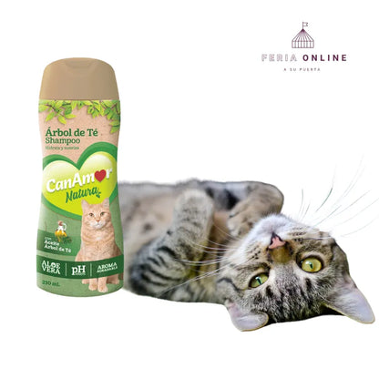 Shampoo Para Gato Canamor Árbol De Té - 230 Ml