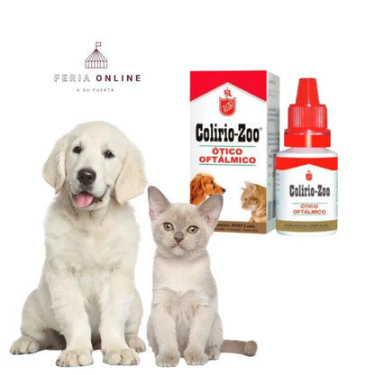 Colirio-Zoo - Antibiótico y Antiinflamatorio para Ojos y oidos