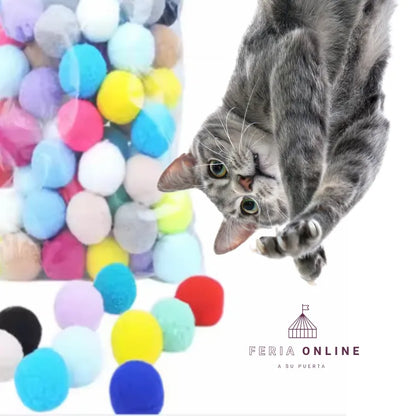 Pelotas Gato Bolsa x 9 Unidades