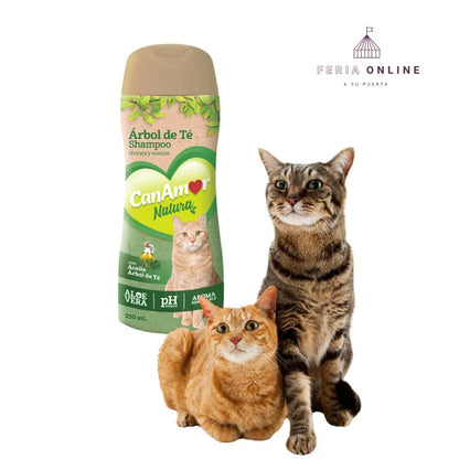 Shampoo Para Gato Canamor Árbol De Té - 230 Ml