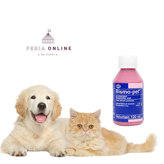 Antidiarreico Bismo Pet - 120 ML Para Perros Y Gatos