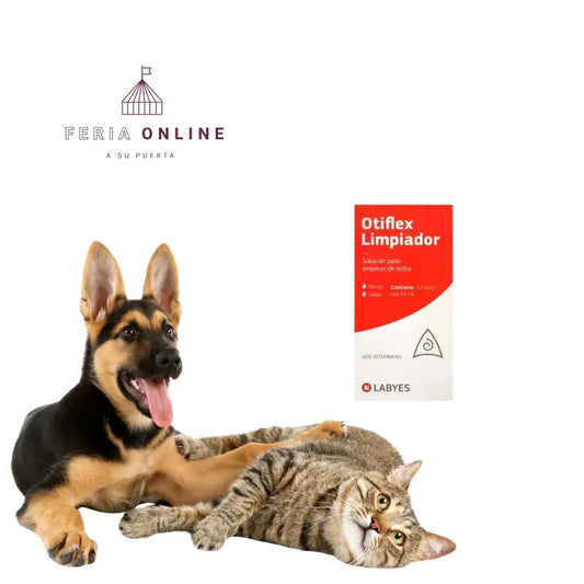 Limpiador De Oidos Perros Y Gatos Otiflex 25 ML