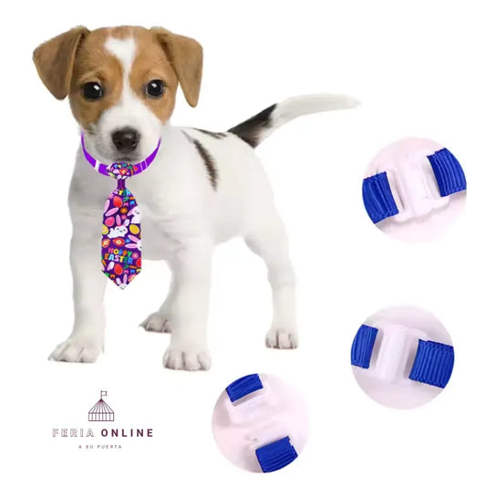 Corbata Con Broche Para Perro Y Gato