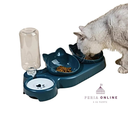 COMEDOR DISPENSADOR DE AGUA DOBLE