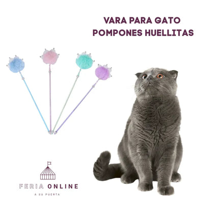 Varas Para Gato Con Pompones