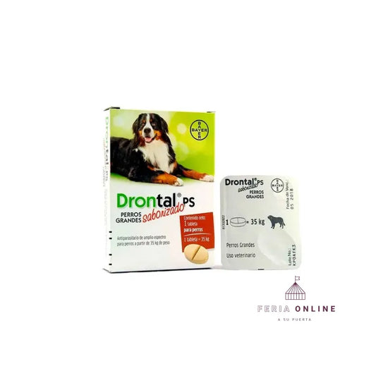 Antiparasitario Interno Drontal Ps Saborizado Perros Grandes