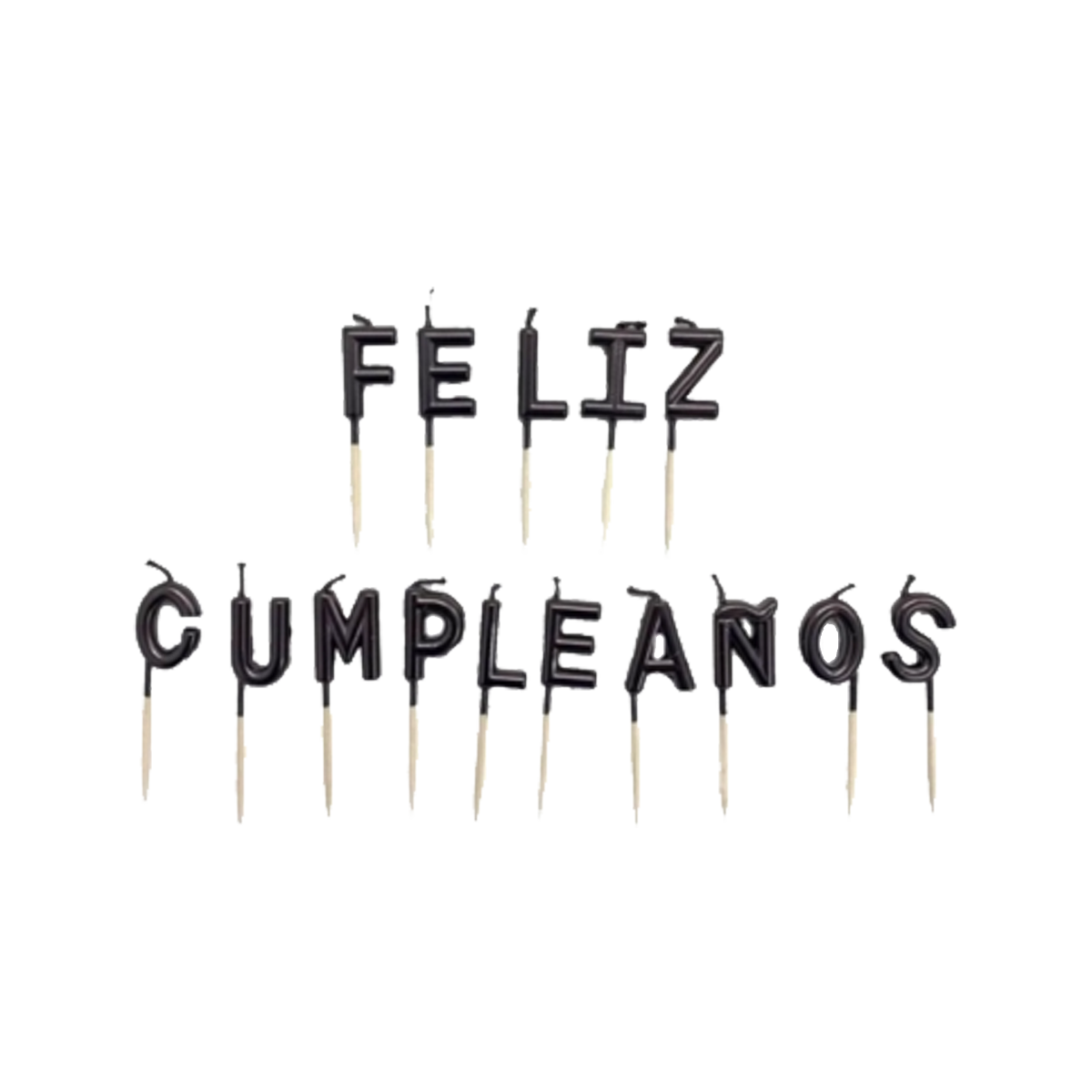 Velas Letras Feliz Cumpleaños