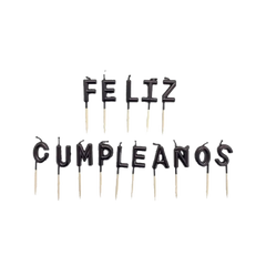 Velas Letras Feliz Cumpleaños