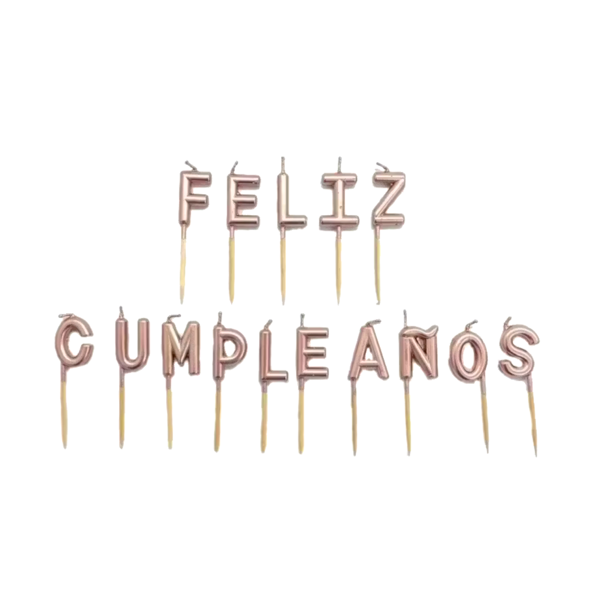 Velas Letras Feliz Cumpleaños