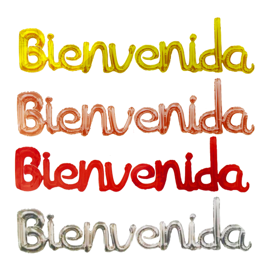 Letrero Bienvenida Cursivo