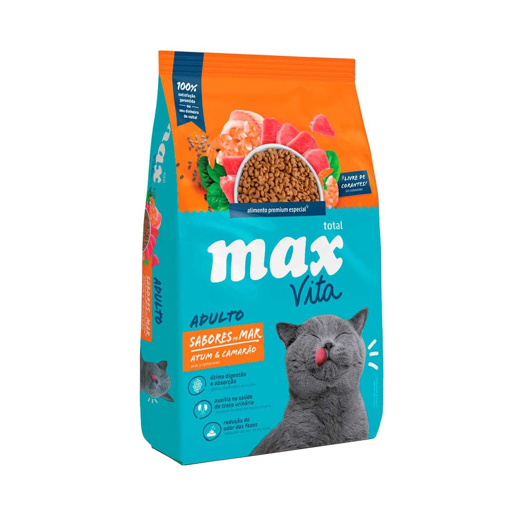 Max Vita Gatos Adultos Sabores del Mar Atún y Camarón