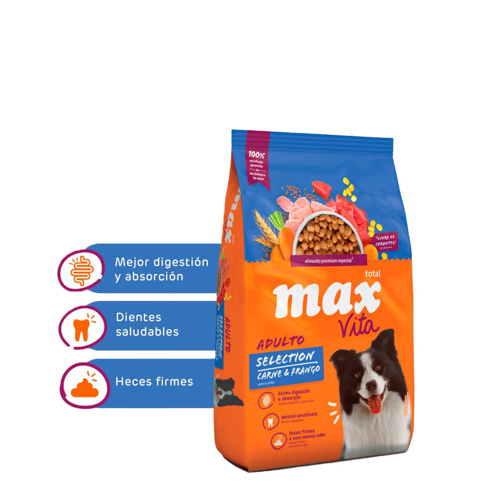 Max Vita Perros Adultos Selection Carne y Pollo