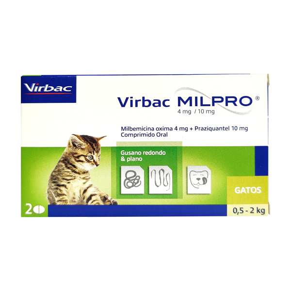 MILPRO 4mg/10mg - Endoparasiticida para Gatos