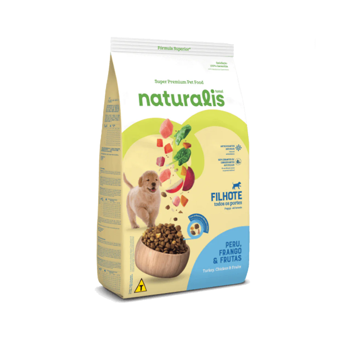 Naturalis Cachorros Pavo, Pollo y Frutas para Perros 2.5kg.