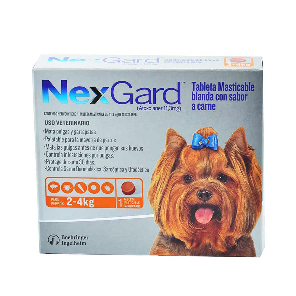 Nexgard Tableta Masticable - Antipulgas y Antiparasitario