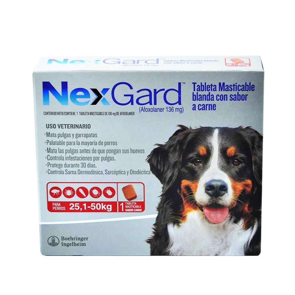 Nexgard Tableta Masticable - Antipulgas y Antiparasitario