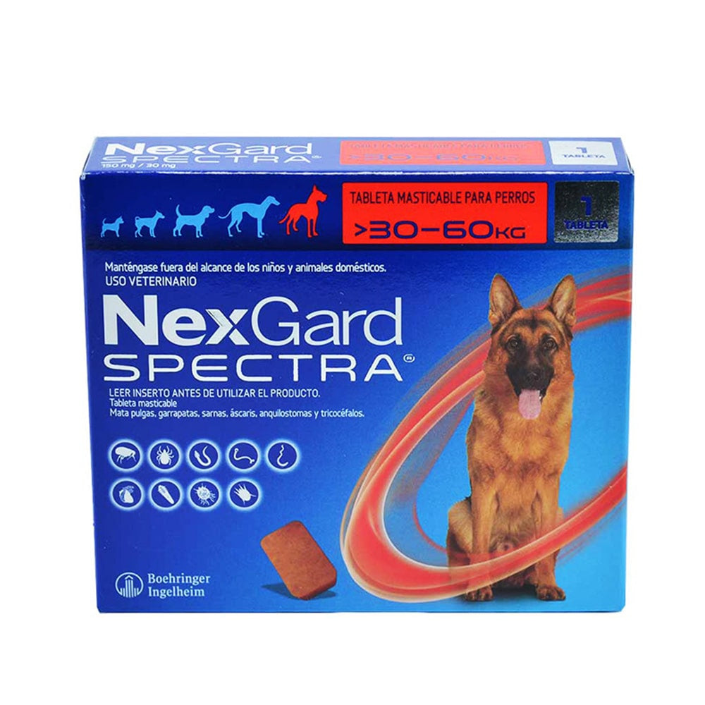 Nexgard Spectra Tableta Masticable - Antipulgas y Antiparasitario