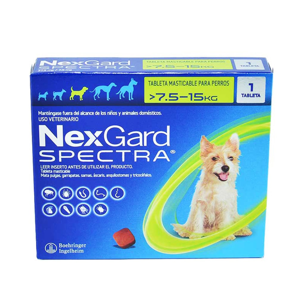 Nexgard Spectra Tableta Masticable - Antipulgas y Antiparasitario