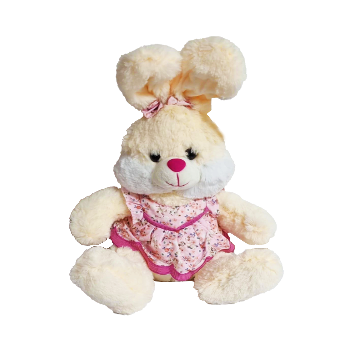 Peluche Conejita con Vestido 35cm.