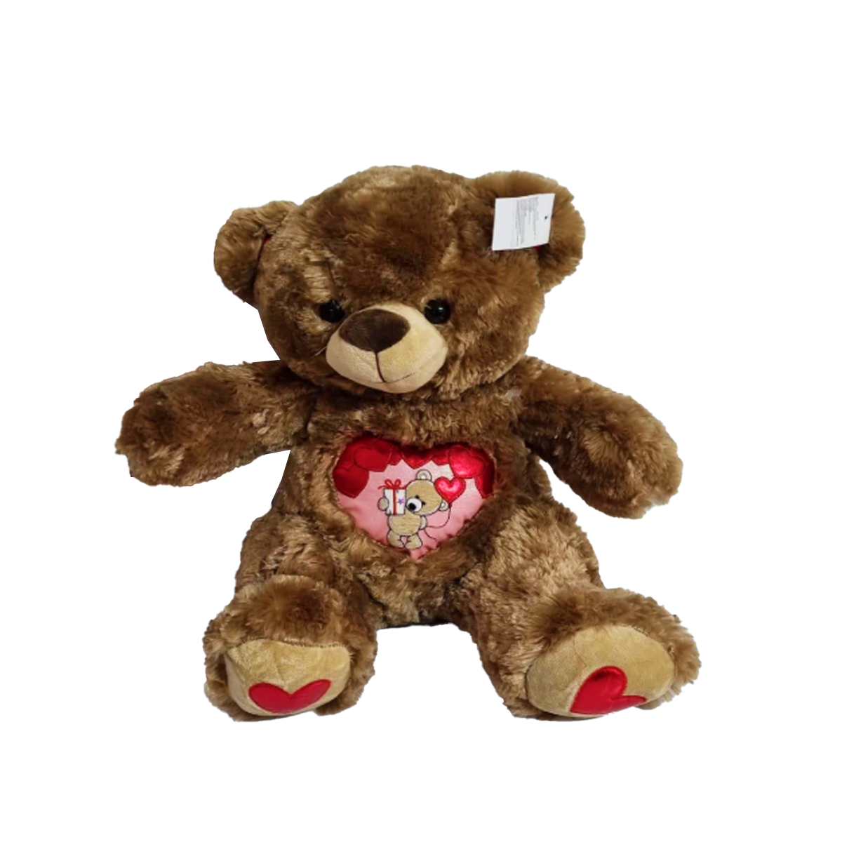 Peluche Oso Café Corazón 40cm.