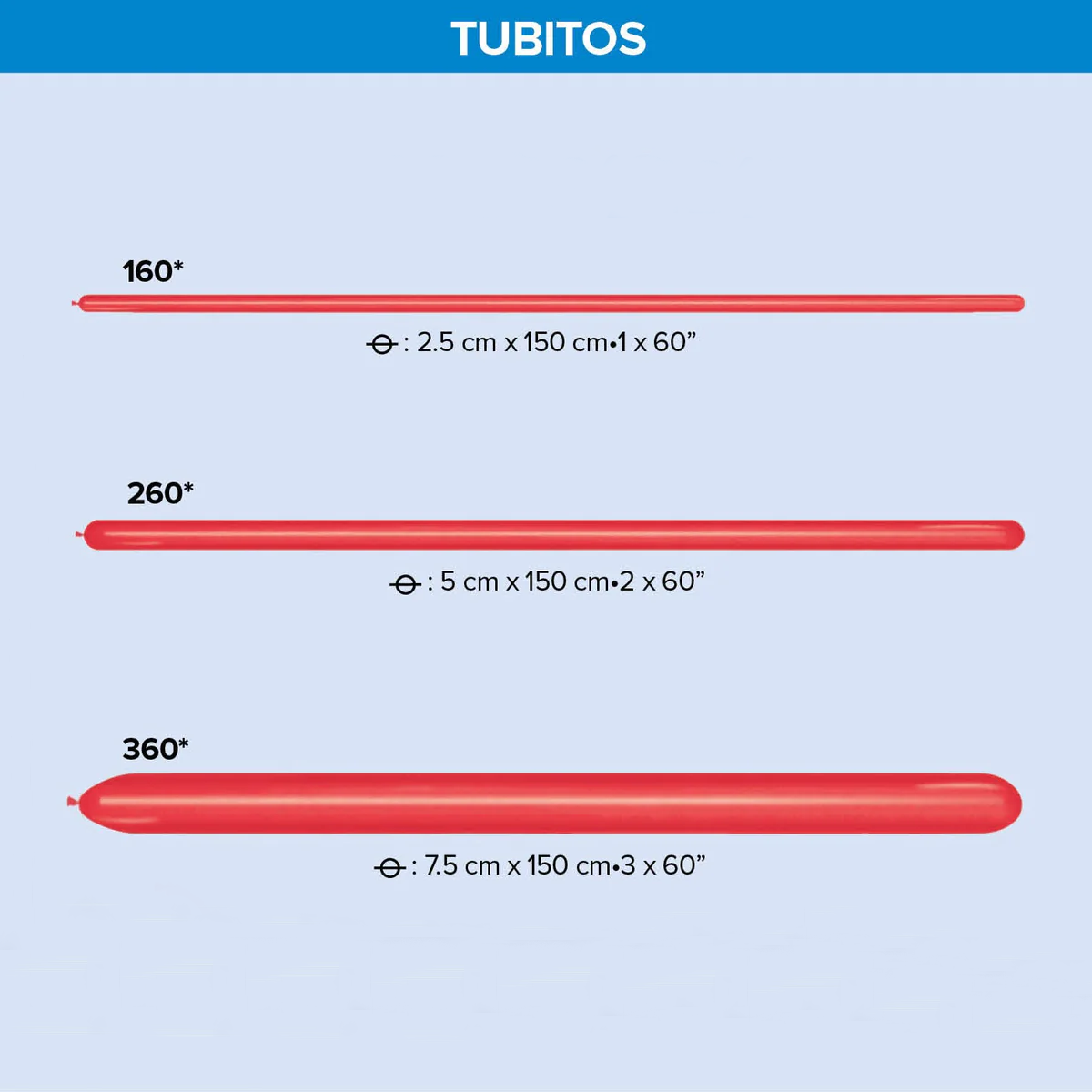 Globo Látex Tubito Surtido Tropical